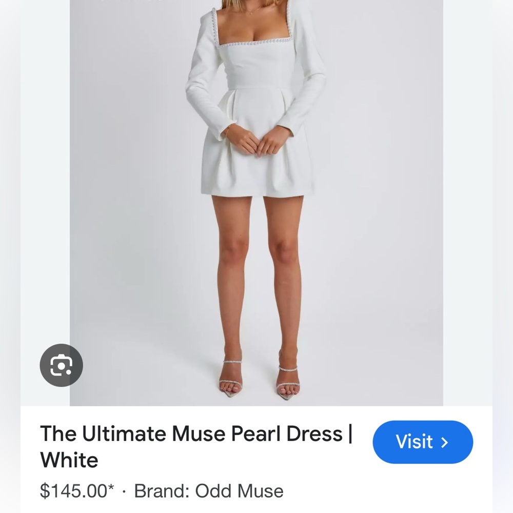 The Odd Muse | The Ultimate Muse Pearl Dress (White) NWT